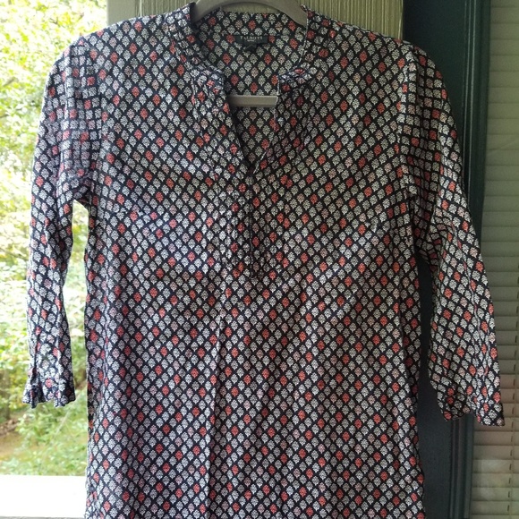 Talbots printed mid sleeve blouse - Picture 1 of 1